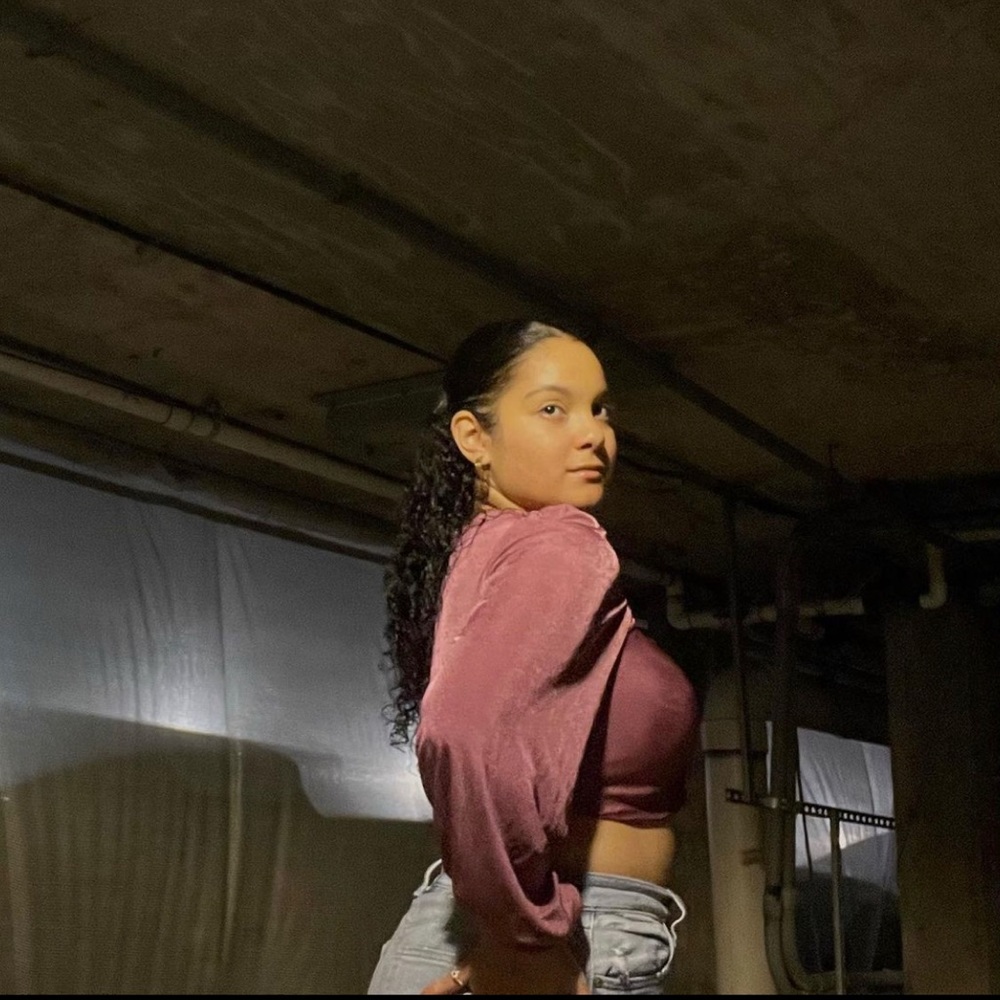 PINK CROP TOP WORN ONCE